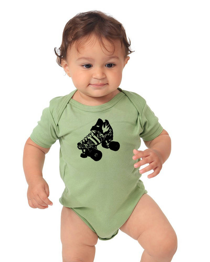 Roller Skate Baby Clothes Organic Cotton Baby Bodysuit Etsy