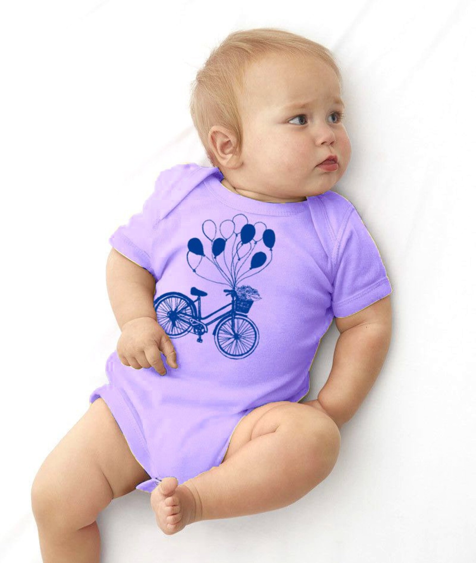 Bicycle Baby Clothes Birthday Balloon Shirt First Birthday Etsy