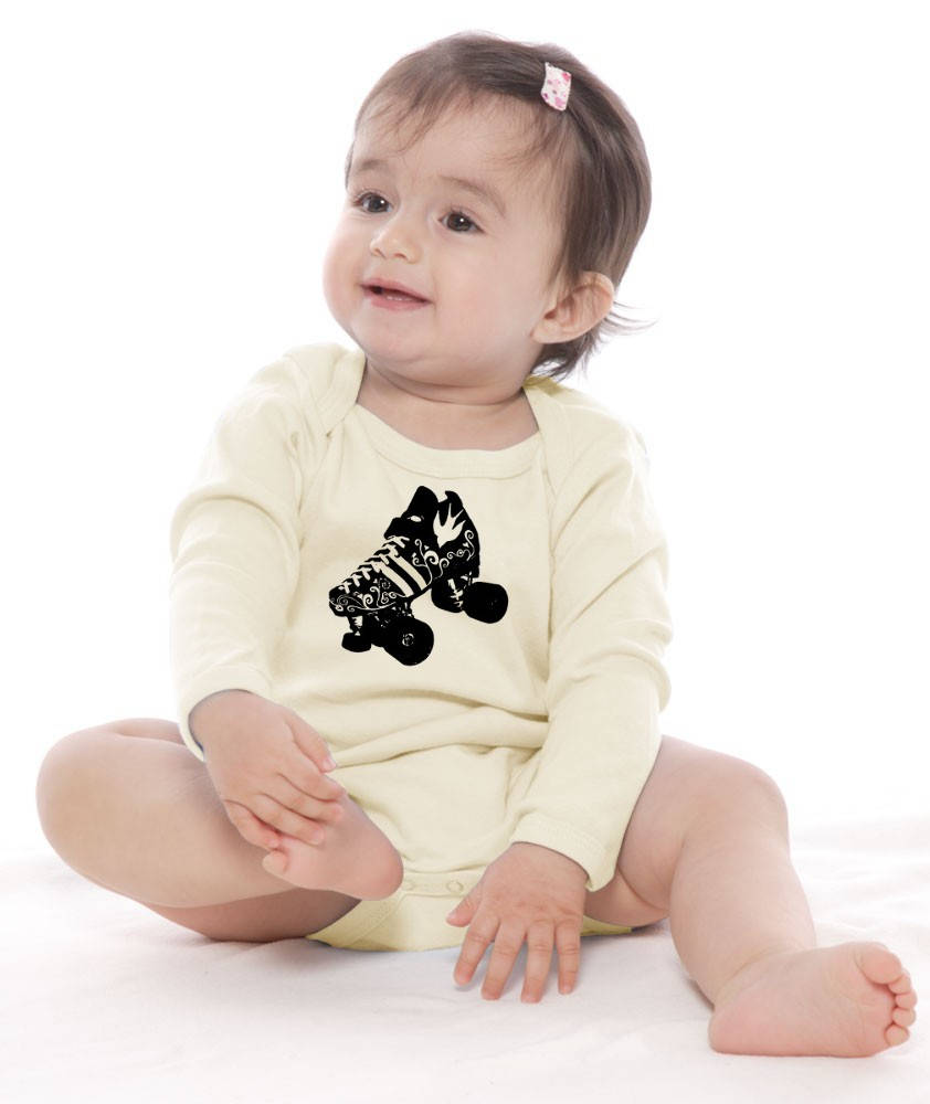 Roller Skate Baby Clothes Organic Cotton Baby Bodysuit Etsy