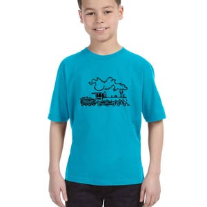 Train Shirts For Kids, Shirts For Girls, TShirts For Boys, Steam Engine, Birthday Party Tshirt, Train Graphic Tee, Birthday Shirts for Boys image 5