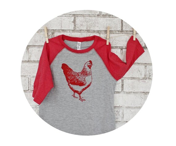 I Love Raising Chicken Unisex Toddler Baseball Jersey Contrast 3//4 Sleeves Tee