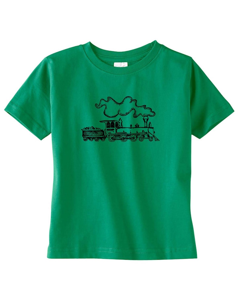 Train Shirts For Kids, Shirts For Girls, TShirts For Boys, Steam Engine, Birthday Party Tshirt, Train Graphic Tee, Birthday Shirts for Boys image 9