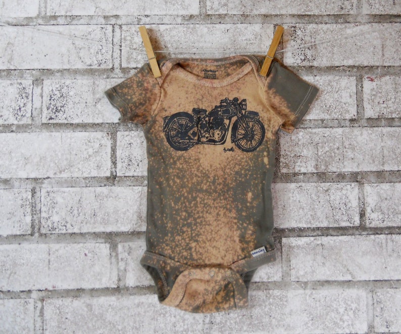 Motorcycle Baby One Piece cotton baby bodysuit infant Etsy