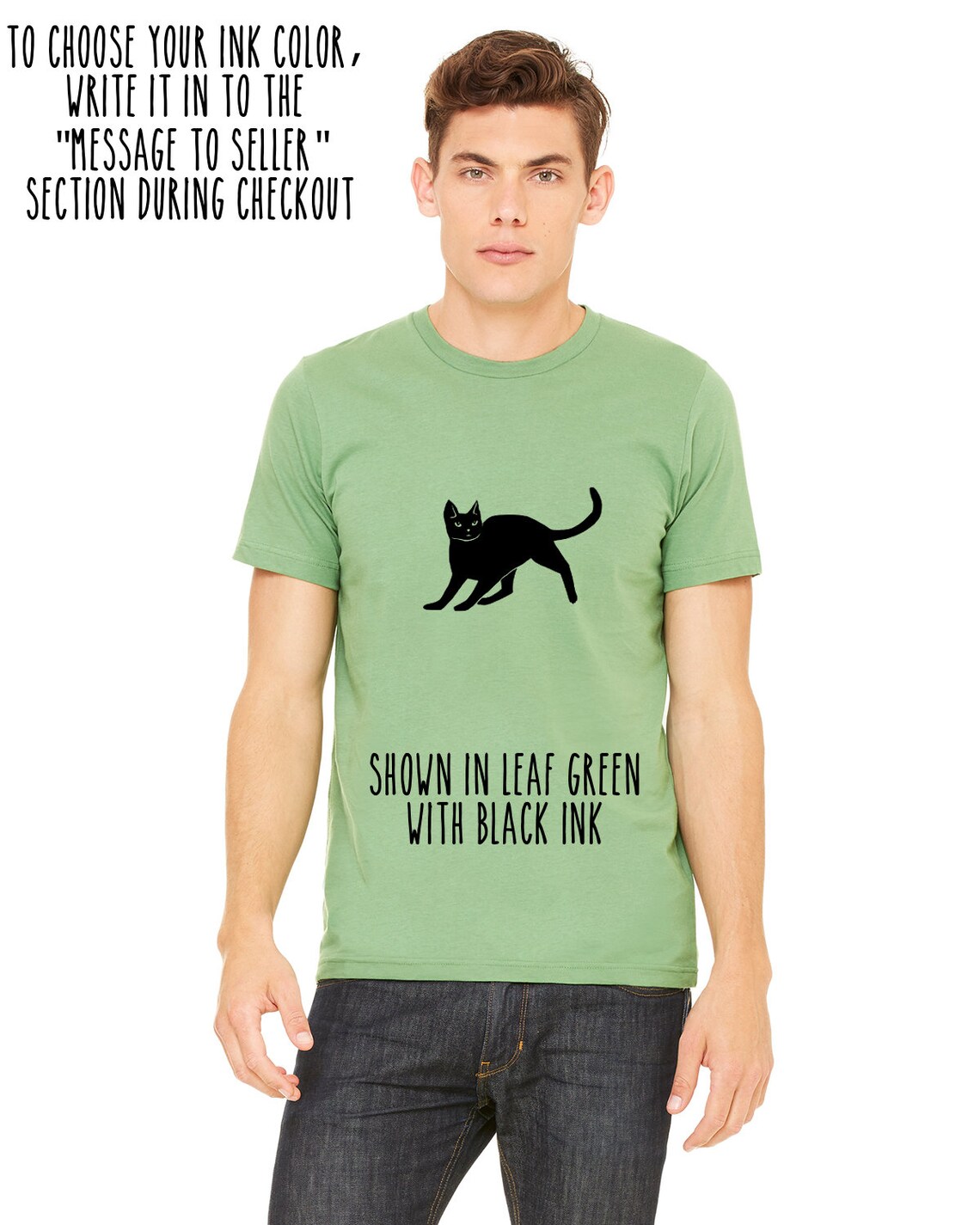 Black Cat Shirt Unisex Shirt Cat Lover Tshirt Screen Printed Etsy