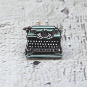 Typewriter Pin, Vintage Typewriter Enamel Pin, Writer Gift, Writer Lapel Pin, Retro Typewriter, Pin Game, Enamel Pins, Gifts for Writers image 7