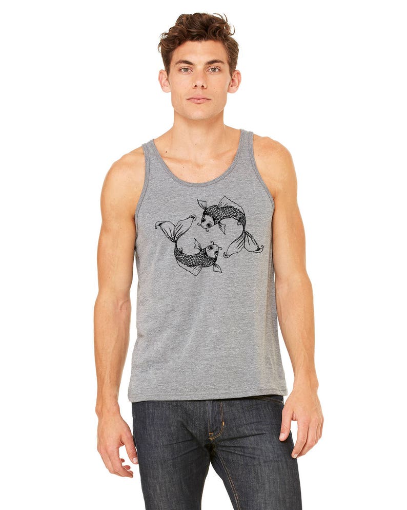 Koi Fish Tank Unisex Tank Top Gold Fish Shirt Men's Etsy
