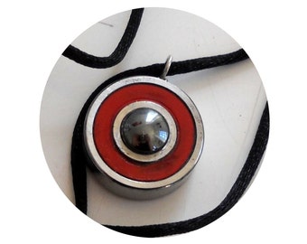 Roller Derby Skate Bearing Pendant, Design your own Skate Bearing Pendant made from an upcyced roller derby bearing