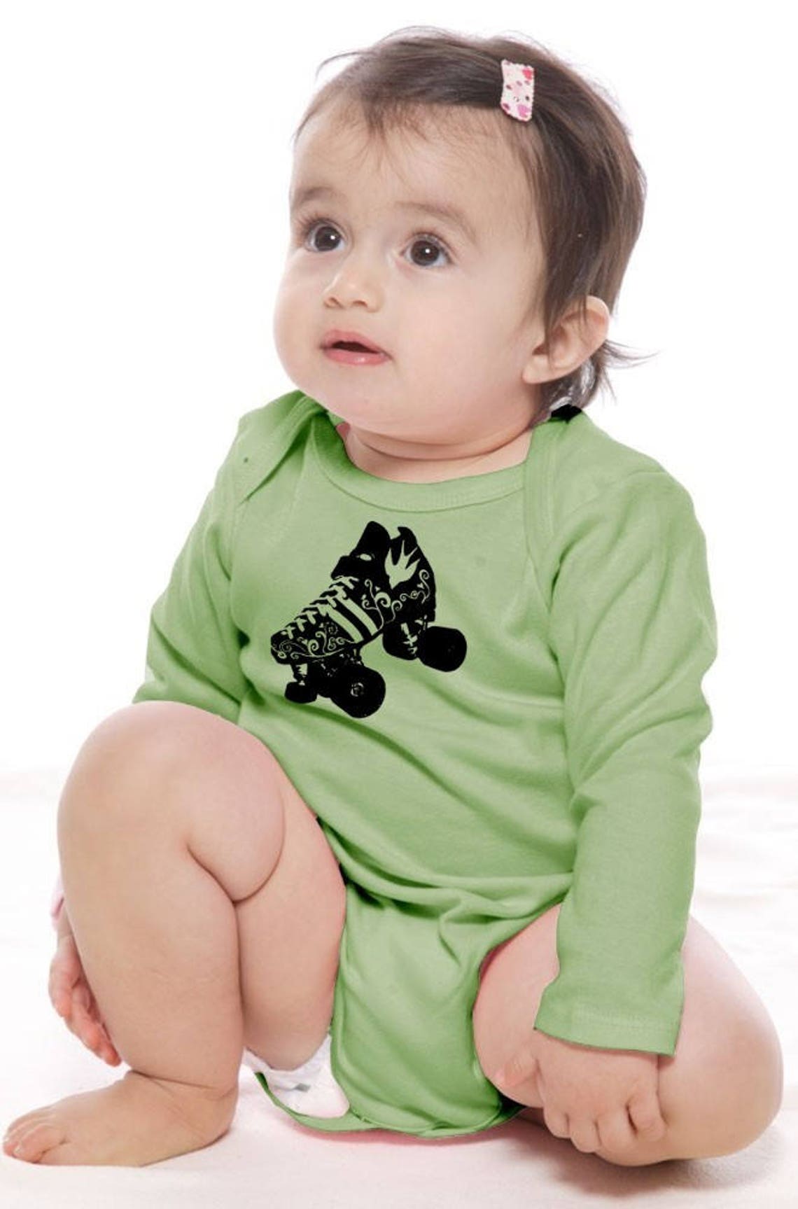 Roller Skate Baby Clothes Organic Cotton Baby Bodysuit Etsy España