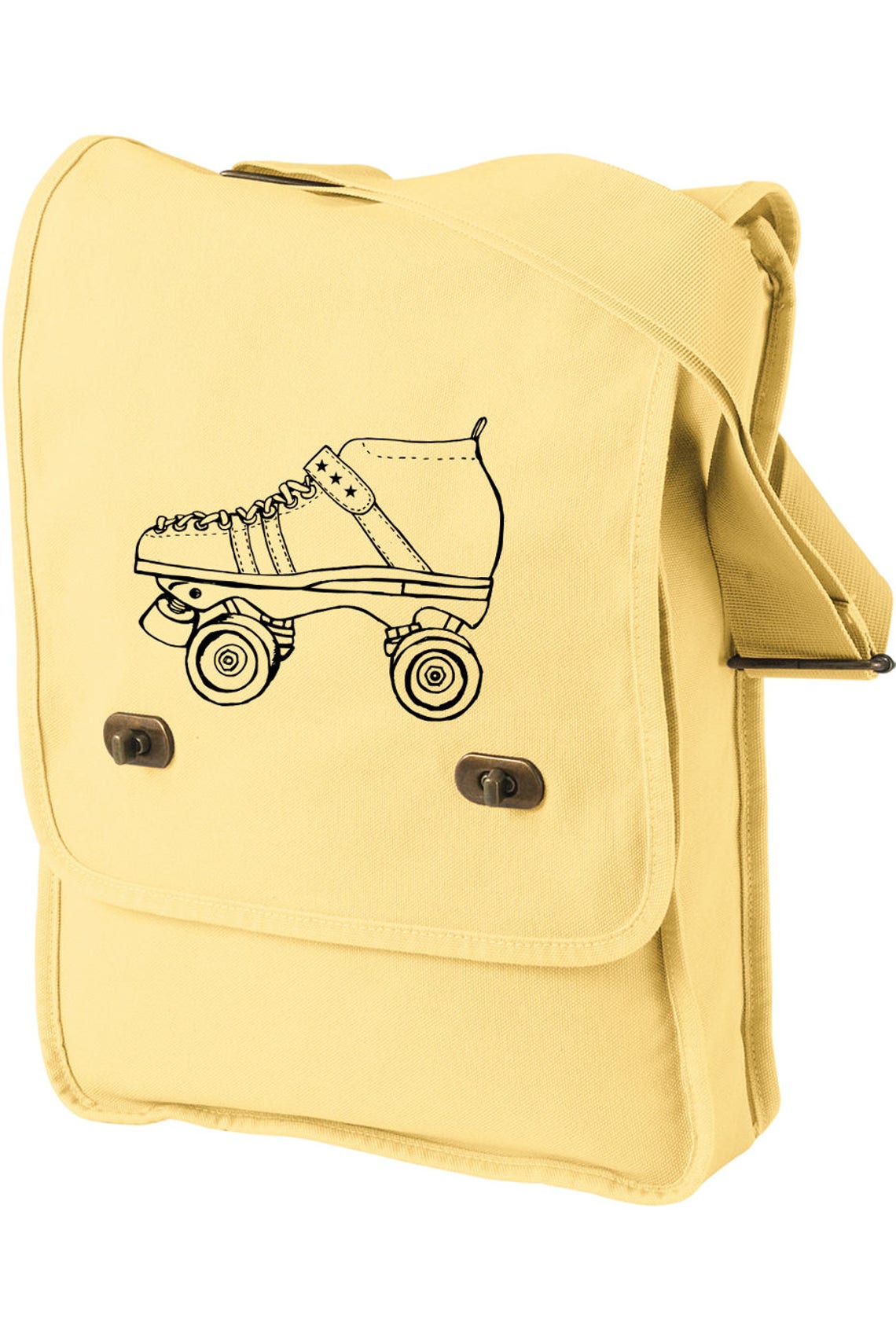 Roller Skate Bag Canvas Field Bag Tote Bag Cross Body Tote Etsy