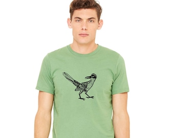 Roadrunner Shirt New Mexico State bird Shirt Short Sleeved Cotton Crewneck Shirt, Men's Tee Shirt Unisex Tshirt Desert wildlife Arizona Utah