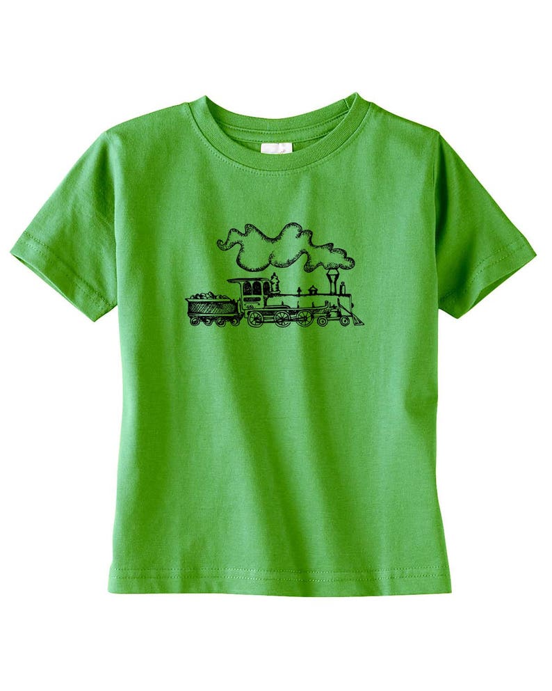 Train Shirts For Kids, Shirts For Girls, TShirts For Boys, Steam Engine, Birthday Party Tshirt, Train Graphic Tee, Birthday Shirts for Boys image 3