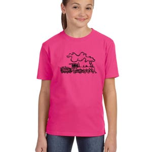 Train Shirts For Kids, Shirts For Girls, TShirts For Boys, Steam Engine, Birthday Party Tshirt, Train Graphic Tee, Birthday Shirts for Boys image 4