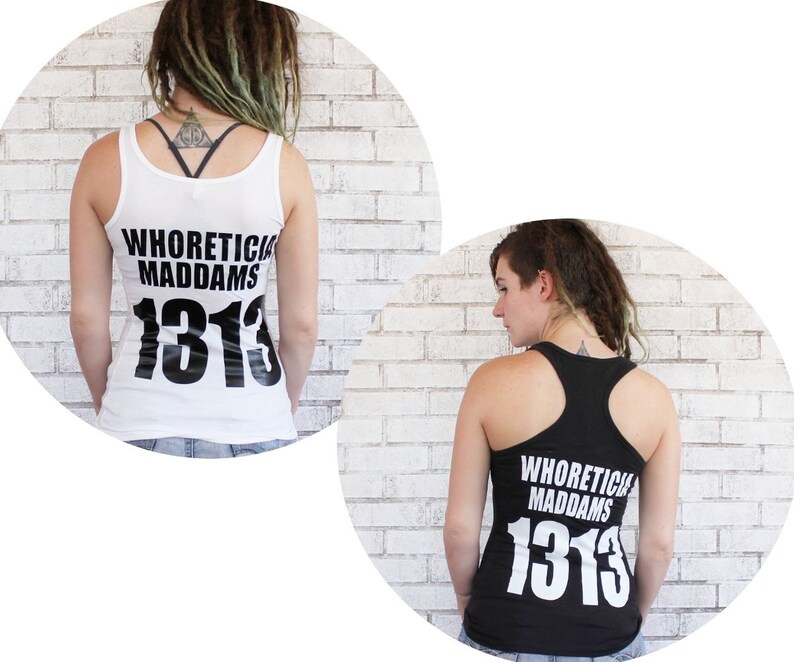 Roller Derby Scrimmage Set, Cotton Tank Top With Custom Name and Number, Sports Jersey, Black and White, Athlete, Roller Skater, Soft Shirt image 5