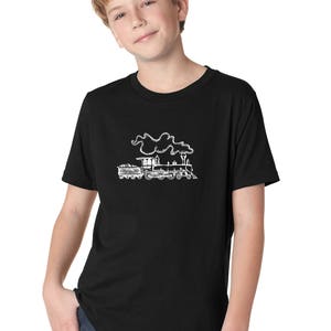 Train Shirts For Kids, Shirts For Girls, TShirts For Boys, Steam Engine, Birthday Party Tshirt, Train Graphic Tee, Birthday Shirts for Boys image 8