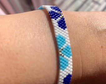 Romantic Blue Floral Miyuki Bracelet