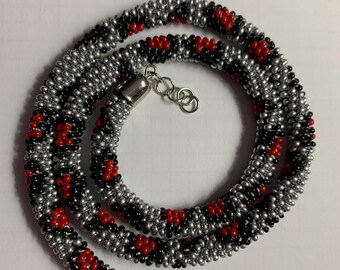 Crochet Beaded Necklace