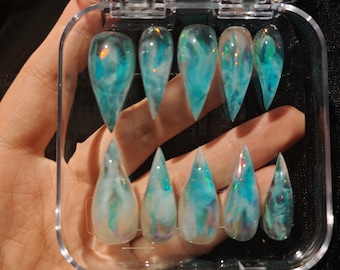 Handmade Dragon Claw Press-On Nails | 3D Animal Talon False Nails