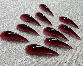 Red eagle claw animal claw armor, dragon claw fox claw 3D press on nails