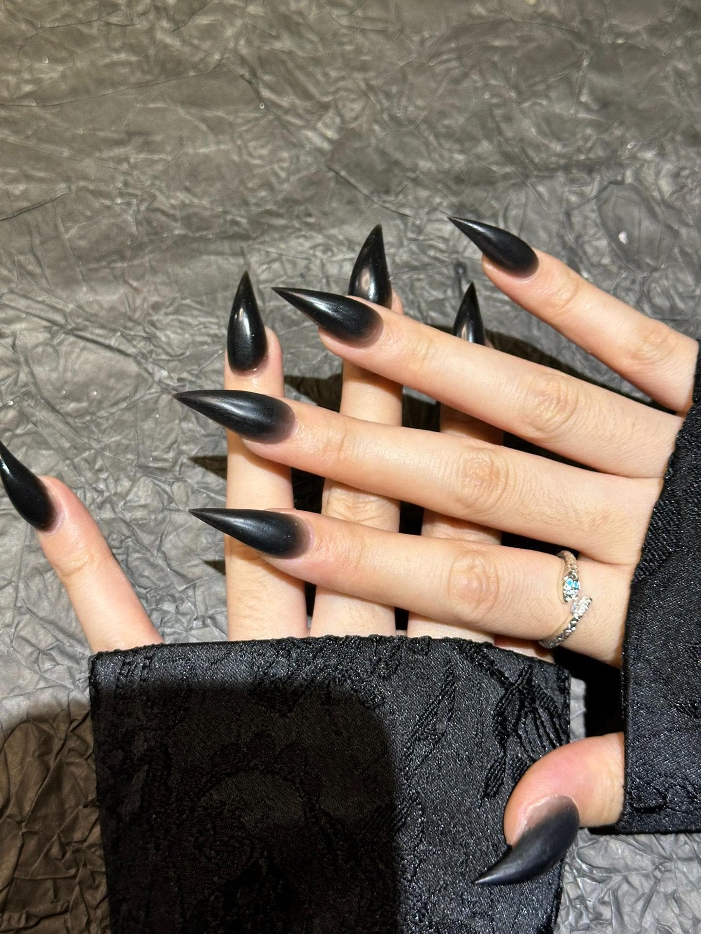 Short Black Dragon Claw Press-On Nails | Party Nail Art | Fox Nails | Werewolf Nails | Cat Nails | Eagle Claw | Demon Claw