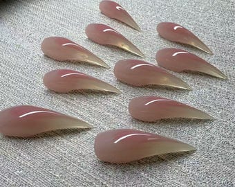 Pink Cat claw press on nail werewolf nails claws raptor claw nails claw acrylic nails