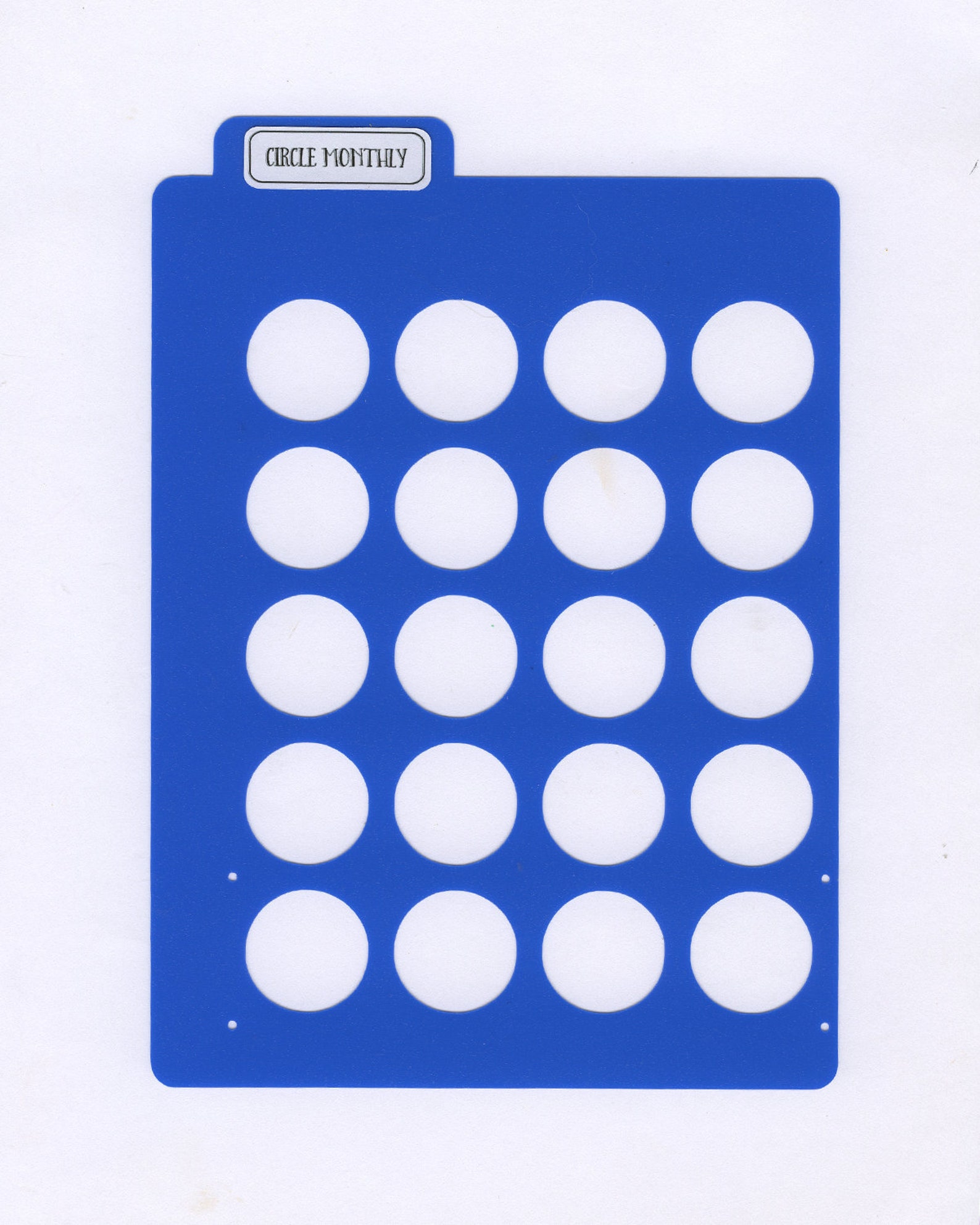 CIRCLE MONTHLY LAYOUT Stencil Etsy