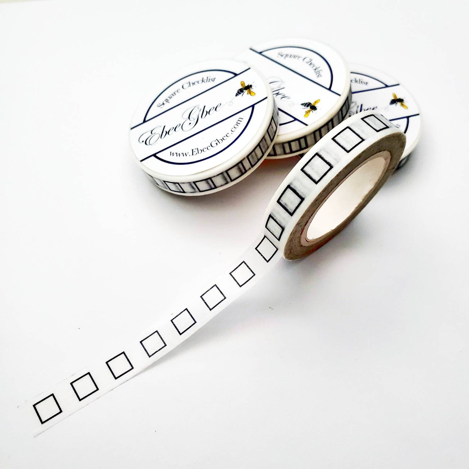 SQUARE CHECKLIST Washi Tape - Etsy