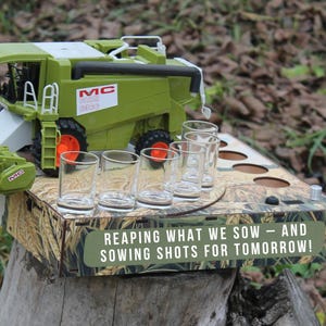 Combine Automatic Alcohol Dispenser – 4-6 Glass Bourbon Dispenser, Cowboy Party Favors & Fall Wedding Gift with Personalized Whiskey Measure