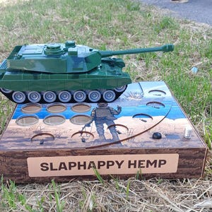 Custom Tank Alcohol Dispenser – Military Automatic Pourer for 4-6 Glasses, Mobile Bar for Boss - Work Anniversary, Job Promotion Gift