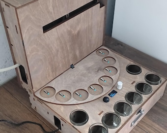 Personalisierter automatischer LED-Alkoholspender mit Schnapsgläsern für Hausbars, Partys und als Geschenk für Whisky-Liebhaber