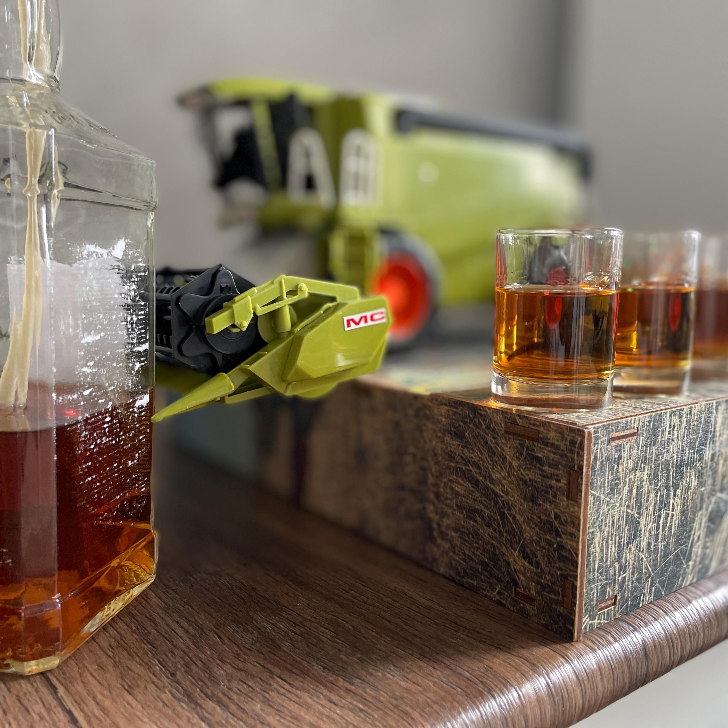Combine Alcohol Dispenser – 4-6 Glass Bourbon Dispenser, Unique