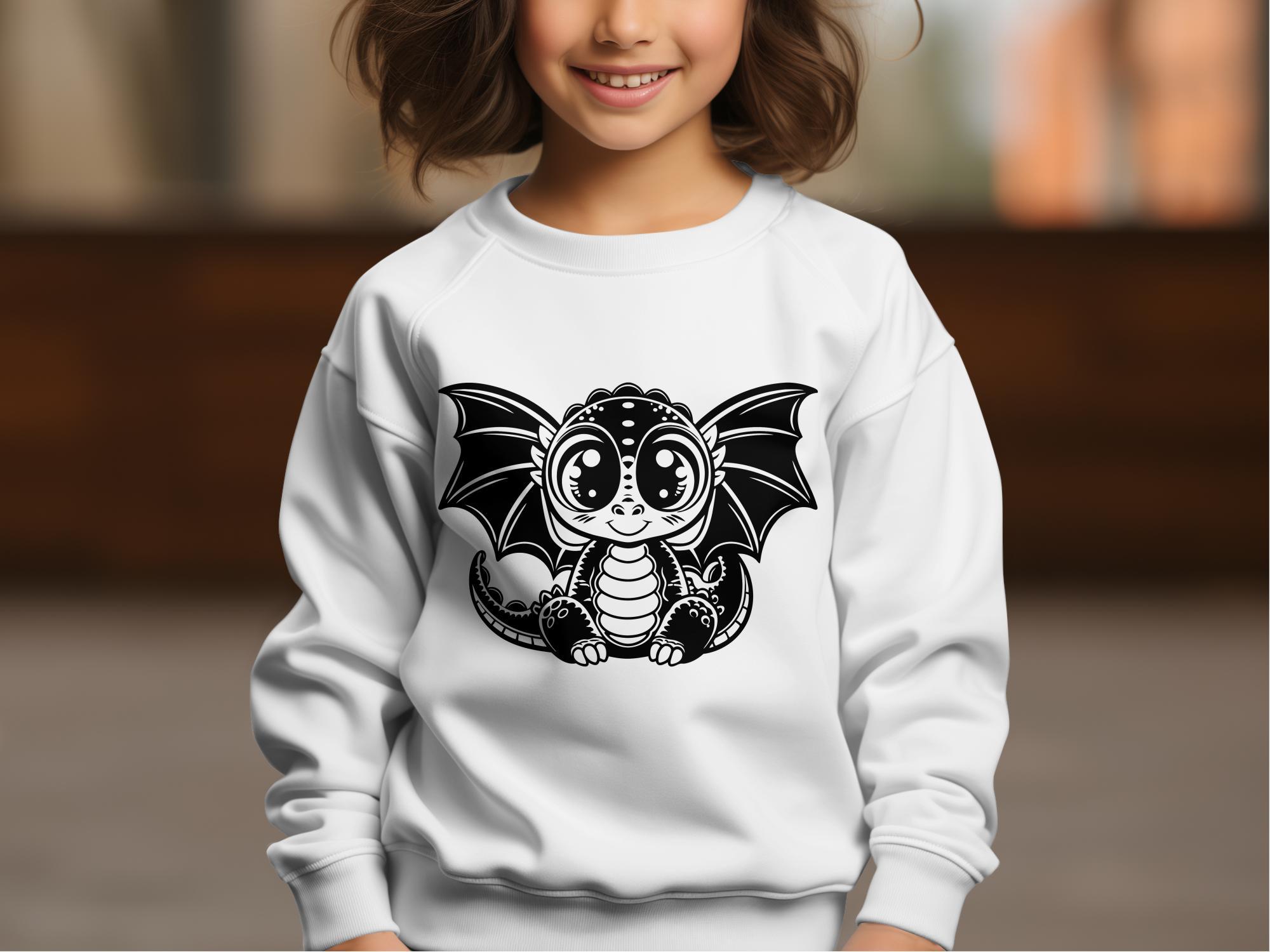 Cute Baby Dragon Svg Png Dxf Eps, Vector Graphic Cut File, Animal ...