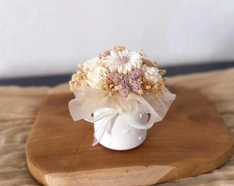 Ramo de velas • ramo pequeño • cera de colza • velas • flor • flores • ramo • estética • idea de regalo • boda