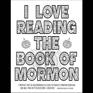 Book of Mormon Reading Chart Instant Download Printable Coloring Chart Come Follow Me 2024 A4 A5 Poster Primary Tracker image 2