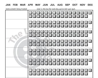 2026 Printable Habit Tracker: Daily Fitness, Workout, or Challenge (PDF Download)