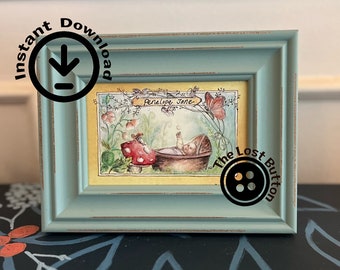 Fairy Watercolor Painting 4x6 – Peter Pan Baby Shower Gift (Printable Digital Download)