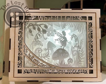 Fairy Shadow Box Night Light: Paper Cut Art