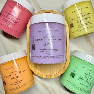 12oz Vegan Sugar Scrub: Exfoliating Body Polish with Shea Butter