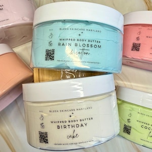 8oz Double Whipped Body Butter, 26 Scent Options, Whipped Shea Butter, Body Cream, Body Moisturizer, After Sun Skincare