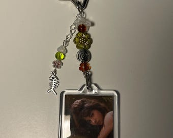 clairo charm album cover keychain