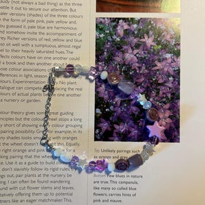 purple star beaded bracelet