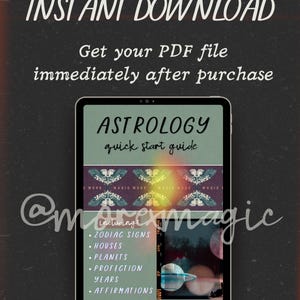 Astrology Quick Start Guide | Learn Zodiac, Planets, Houses & Profections (PDF)