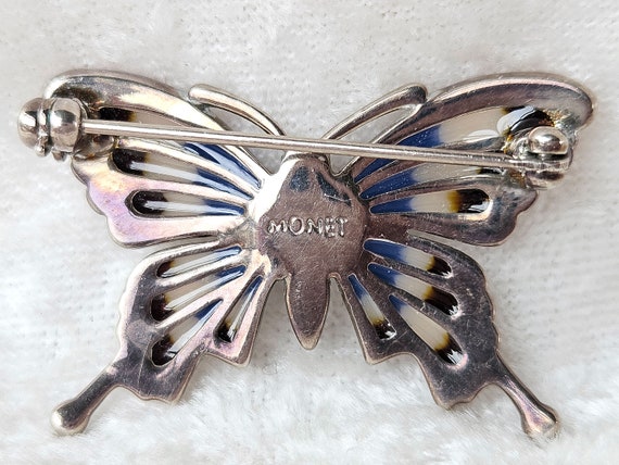 Vintage Monet Butterfly Brooch - image 3