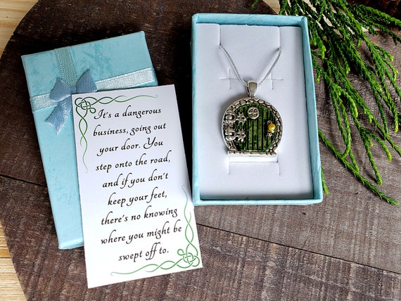 Bilbo s Hobbit Hole Door Locket Choose Steel or SP Chain It s a Dangerous Business Going Out Your Door Lotr Hobbit Hole Door Necklace Etsy Canada