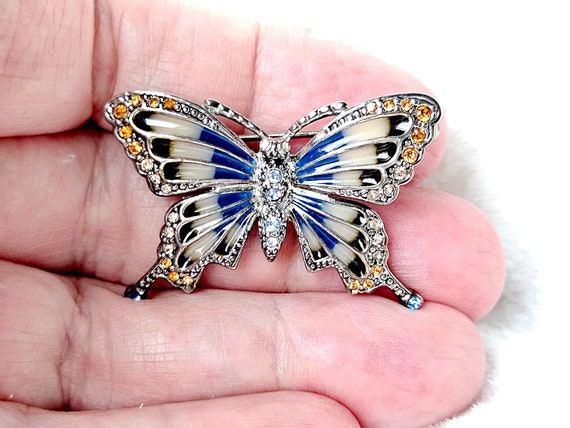 Vintage Monet Butterfly Brooch - image 1