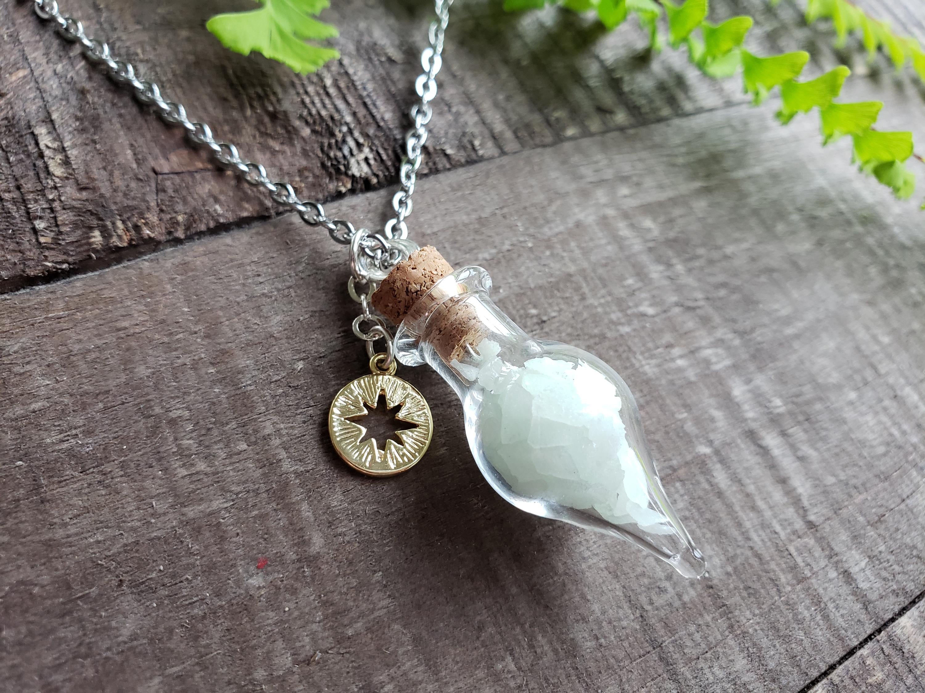 Ghost In A Bottle Glow In The Dark Pendant Necklace – Luminous Halloween Jewelry For Women & Men, Adopt A Ghost Novelty Necklace - View #9