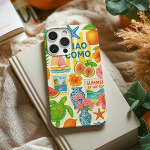 Italian Summer Phone Case: Coastal Lemon Design for iPhone, Samsung, Pixel