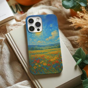 Claude Monet Phone Case: Impressionist Wildflower Meadow Art