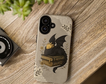 Fantasy Dragon Phone Case for Book Lovers, Fantasy Reader Phone case for IPhone Samsung Google pixel