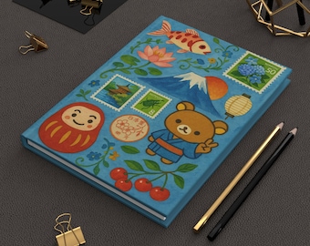 Japanese Kawaii Hardcover Journal: Anime Stationery Gift