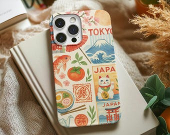 Tokyo Phone Case, Tokyo Collage Phone Case, Tokyo Design Case for iPhone Samsung Google Pixel, Japanese Aesthetic Phone Case, IPhone 16 Case